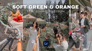 Soft Green & Orange Lightroom Preset | Free Preset Lightroom Mobile | Preset Gratis