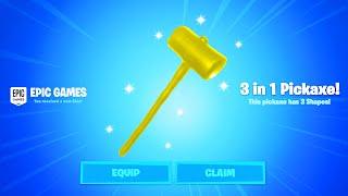 This is a 3 in 1 Fortnite Pickaxe! 