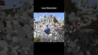 Lava Gnerator  #minecraft #gaming