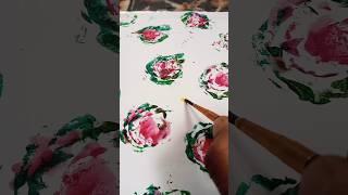 Try with me this painting technique ll flower painting ll #youtubeshorts #painting #art