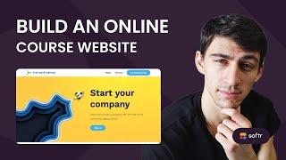 How to Build an Online Course Website (+ Free Template)