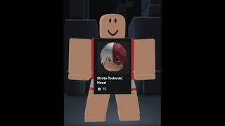 How to make Shoto S7 avatar in Roblox? [MHA] #shorts