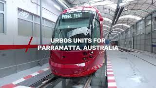 CAF Urbos units for Parramatta, Australia