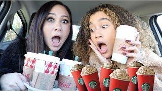 TRYING EVERY SINGLE STARBUCKS HOLIDAY DRINK w/ Franny Arrieta