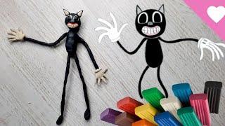 Plasticine cartoon cat