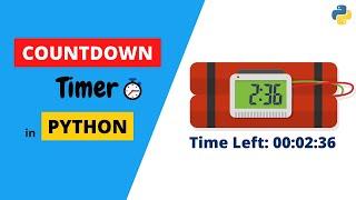 Create an Advanced Countdown Timer⏱ in Python | Python Project | Updated Source Code