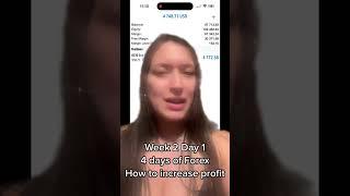 How to increase your forex profit | w2d1 4 days of forex #forextips #forexeducation #forexmentorship