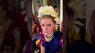 Mayapur Girls relishing Krishna Consciousness... #shorts #mayapur #foreign #iskcon