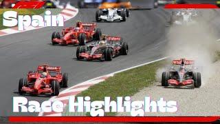 F1 2007 Spanish Grand Prix Extended Race Highlights (Round 4)