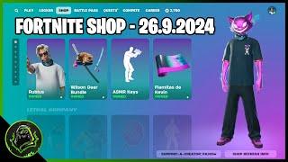 *NOVÝ* FORTNITE SHOP! I 26.9.2024 I RUBIUS ICON SERIES SKIN!