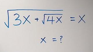 Nice Square Root Math Simplification | How many solutions?