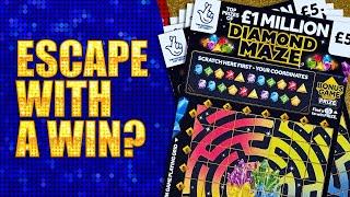 BRAND NEW SCRATCH CARD: Diamond Maze. Will we escape the maze with a big win? 