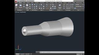 Autocad tutorial How to use revolve command in autocad 3d