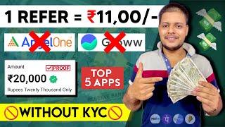 1 REFER ₹1100/- (TOP 5) Best refer and earn app without kyc