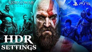God of War Ragnarök - HDR Settings - PS5 / PS4 for LG G2 / LG CX