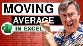 Excel - How to Calculate a Moving Average in Excel - Episode 770