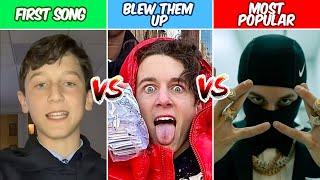 Rappers FIRST SONG vs THE SONG THAT BLEW THEM UP vs MOST POPULAR SONG! (2023 EDITION) *PART 2*