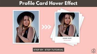 Profile Card Hover Effect in WordPress Using CSS | WordPress Tips and Tricks