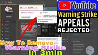 How To Remove YouTube Warning Strike/ Channel Violations/Tagalog Tutorial #youtubewarning