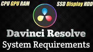 Davinci Resolve System Requirements | DaVinci Resolve 17 PC Requirements