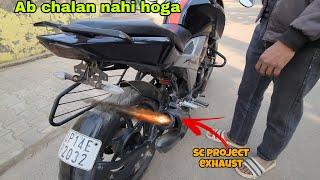 ₹ Only 1500 में sc Project Smooth Sound // modified Apache 160 4V