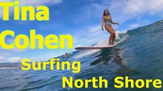 tina cohen surfing north shore oahu