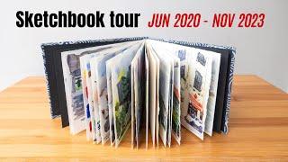 Sketchbook Tour from Jun 2020 - Nov 2023