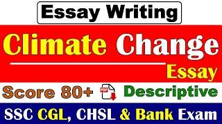 Climate change essay in english 250 words | essay on climate change in english for ssc cgl & chsl
