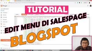 TUTORIAL CARA EDIT MENU DI SALESPAGES BLOGSPOT  - BELAJAR DIGITAL MARKETING GRATIS #landingpage2