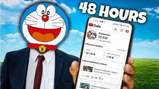 I Uploaded Doraemon Videos for 48 Hours Challenge (Shocking Result)