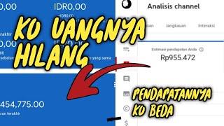 Pendapatan YouTube studio dan Google Adsense Berbeda, ini Penyebabnya