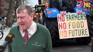 Is this the end of British Farming? Tractors storm Parliament.