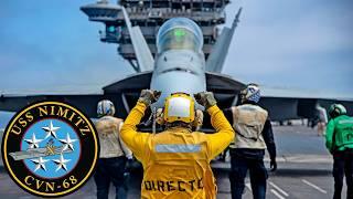 US-Marine: Flugzeugträger USS Nimitz (CVN 68), Flugbetrieb.