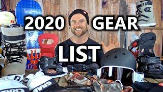 My 2020 Snowboard Gear List