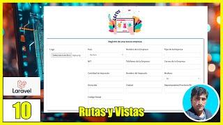 10 Rutas y Vistas para la Creación de una Empresa con LARAVEL (PHP - MySql) FullStack