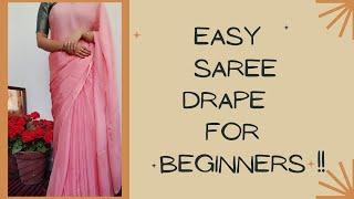 How to drape a saree perfectly | Step by step saree drape for beginners