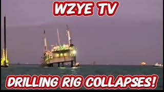 Drilling Rig Collapses. Service Rig 110 collapsed offshore near Trinmar!