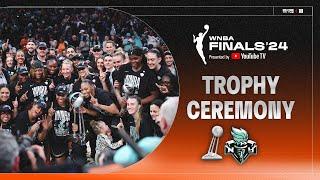 2024 WNBA Finals Trophy Ceremony