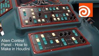 How to Make an Alien Control Panel in Houdini