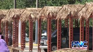 Metal Huts Erected At Guam FESTPAC Village in Paseo