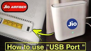 Jio air fiber usb port uses | What is the use of usb port in jio air fiber router - #jioairfiber