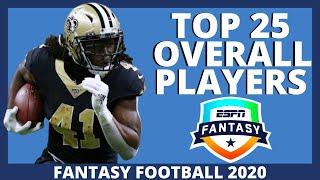 2020 Fantasy Football Rankings - Top 25 Overall Fantasy Football Players