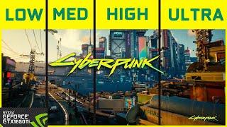 Cyberpunk 2077 - Benchmark Test  GTX 1650 Ti