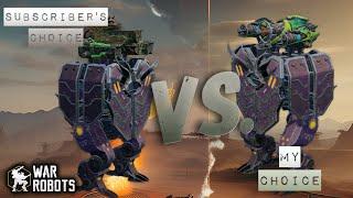 Who CHOSE better SETUP for MINI ROOK | the Subscriber or Joe Black (me) | War robots game [WR]