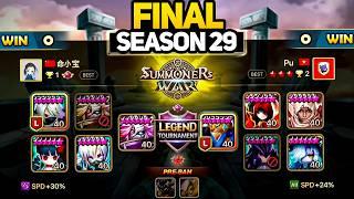 SEASON 29 FINAL. KELIANBAO (Rank 1) vs PU (Rank 2) in Summoners War Legend Tournament S29