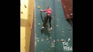 Tayler lead climbing @ The Reach