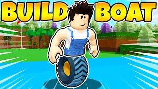 I replaced my legs with a wheel In Build a Boat!