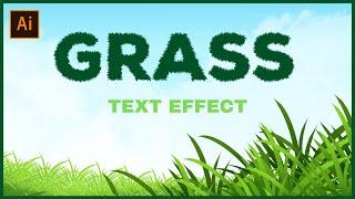 Grass Text Effect in Illustrator