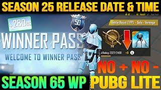 Finally | Season 25 Is Here | New Winner Pass Pubg Mobile Lite Season 65 | Pubg Lite New WinnerPass