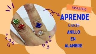 Cómo hacer un anillo Fácil... Aprende a hacer un anillo Fácil y rápido... Anillo alambrismo Diy.